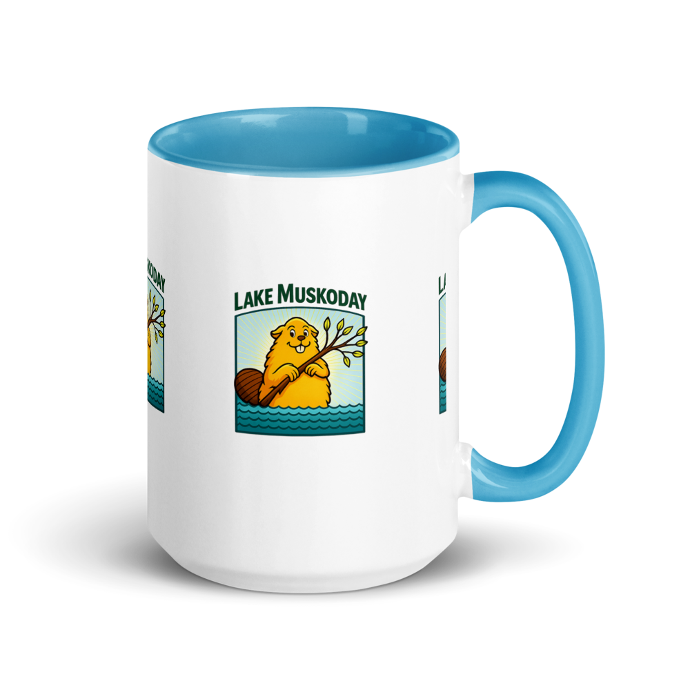 White Ceramic Mug with Color Inside